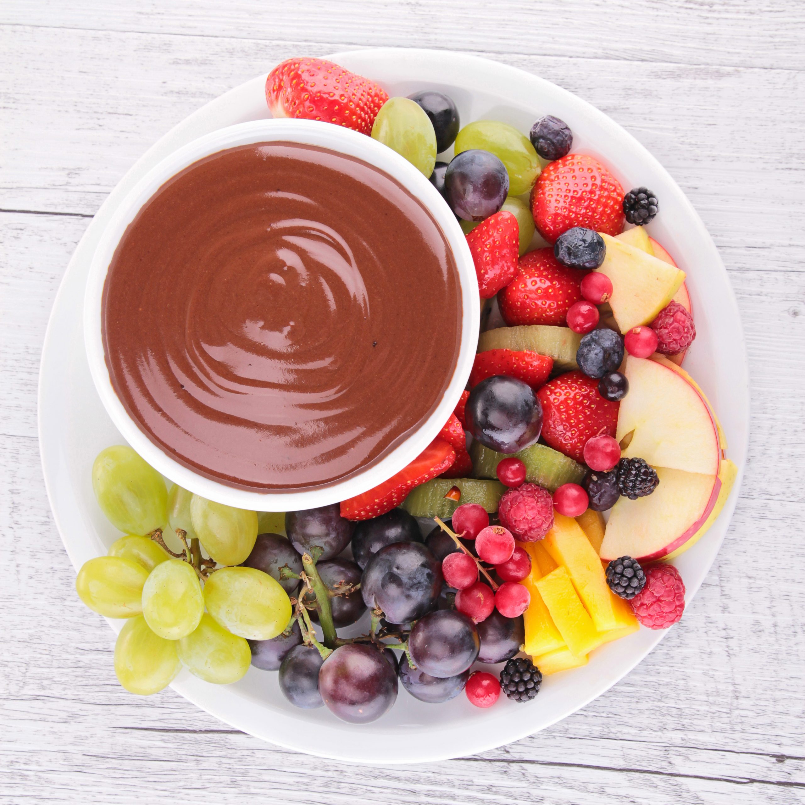 High Protein Chocolate Fruit Dip — What's for Meal Prep