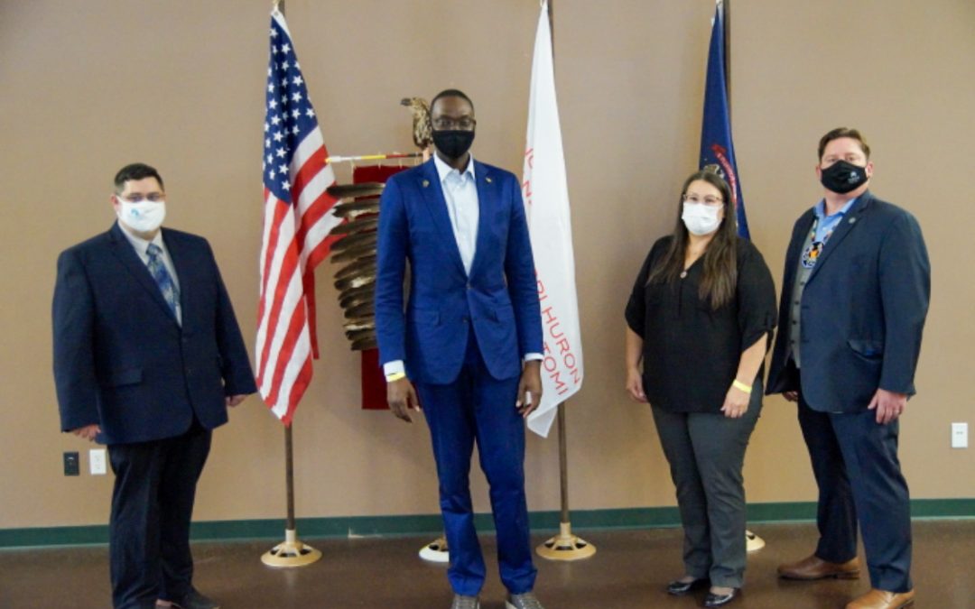 Nottawaseppi Huron Band of the Potawatomi Hosts Michigan Lt. Governor Garlin Gilchrist