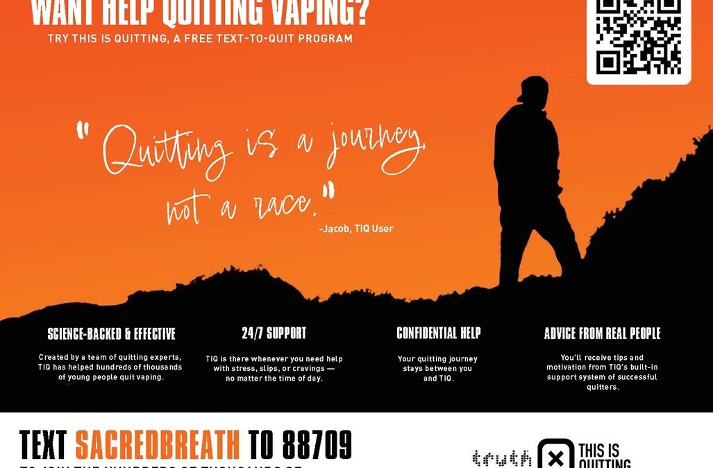 NEW FREE E-CIGARETTE QUIT PROGRAM AVAILABLE FOR MICHIGAN TRIBAL TEENS & YOUNG ADULTS